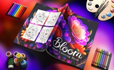 bloom adult coloring book