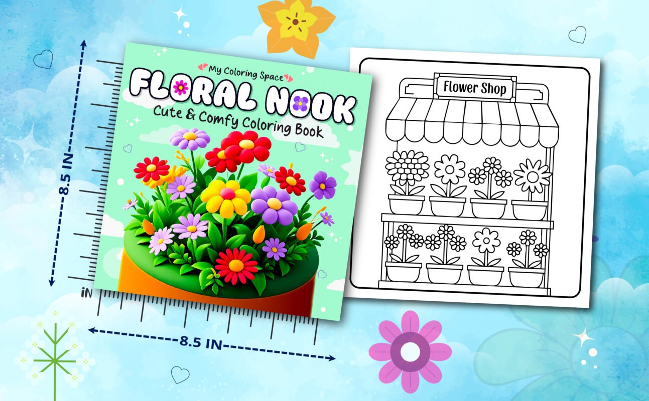 floral nook coloring book