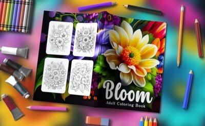 bloom adult coloring book